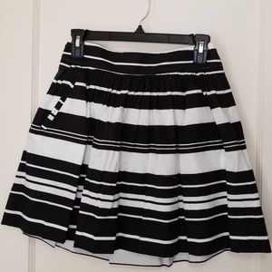 NEW Banana Republic Striped Cotton Skirt - Sz 0P